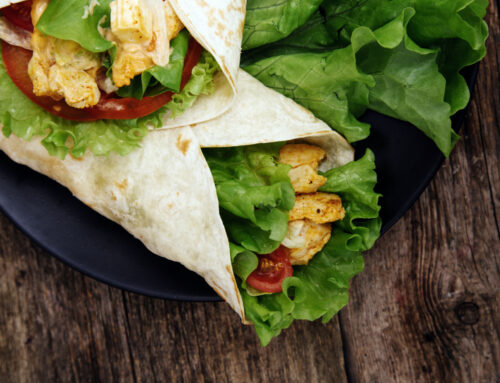 Wraps de poulet à l’avocat